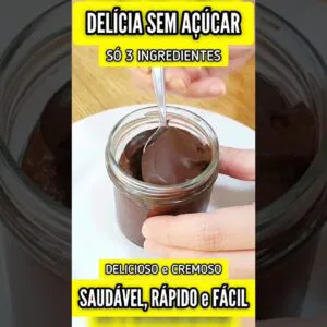 Só 3 INGREDIENTES! Delícia SEM AÇÚCAR, Sem Leite Condensado e Sem Farinha - Fácil e Rápido