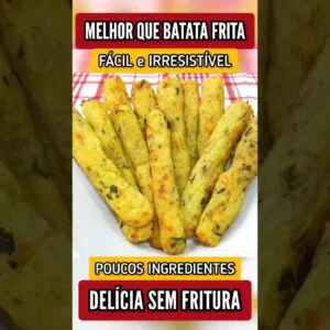 MELHOR que BATATA FRITA! Delícia FÁCIL e SEM FRITURA que vai fazer sucesso! Poucos Ingredientes