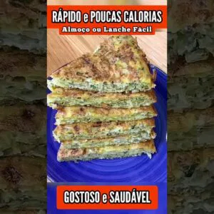 ALMOÇO OU LANCHE RÁPIDO com POUCAS CALORIAS na frigideira! FÁCIL, BARATO, DELICIOSO e SAUDÁVEL!