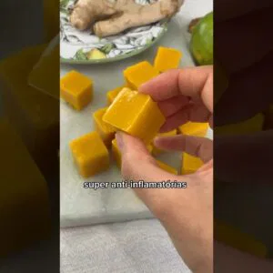 SUPER ANTI-INFLAMATÓRIAS, BALINHAS DE AÇAFRÃO COM GENGIBRE sem açúcar!
