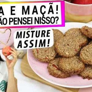 MISTURE A AVEIA COM A MAÇÃ NO SEU CAFÉ DA MANHÃ! DEPOIS QUE APRENDI, É IMPOSSÍVEL NÃO FAZER!