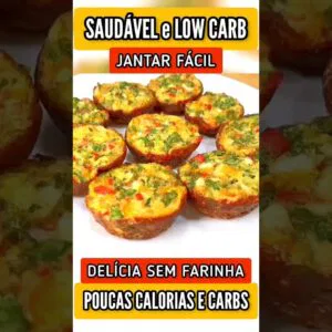 SUBSTITUA O JANTAR! Delícia SEM FARINHA, RÁPIDA e BAIXA EM CARBOIDRATOS (Low Carb)