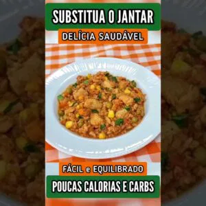 Jantar FÁCIL, DELICIOSO e SAUDÁVEL com POUCAS CALORIAS E CARBOIDRATOS! Galinhada de Vó!