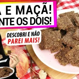 CHIA E MAÇÃ, MISTURE OS DOIS! DEPOIS QUE DESCOBRI, NÃO PAREI MAIS DE FAZER! MUITO FÁCIL E SAUDÁVEL!
