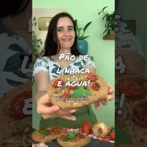 Só linhaça e água! Não compre pão! É inacreditável! Sem glúten e vegano.