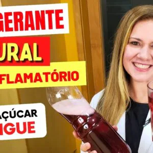 Refrigerante NATURAL ANTI-INFLAMATÓRIO e BAIXA AÇÚCAR NO SANGUE - Gostoso e Saudável