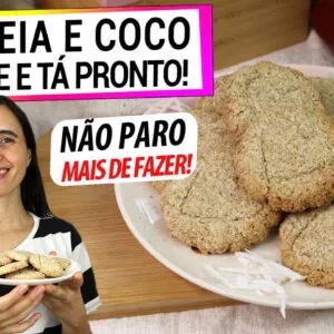 SÓ AVEIA E COCO E TÁ PRONTO! LANCHE SAUDÁVEL PERFEITO! NUNCA MAIS COMPRE NO MERCADO!