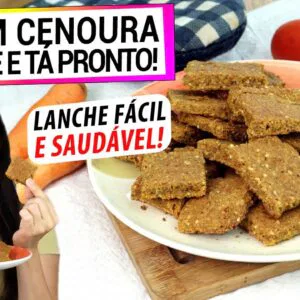 SE TEM CENOURA, FAÇA ESTA RECEITA PERFEITA PRA SUBSTITUIR O PÃO! É FÁCIL, SAUDÁVEL E SEM GLÚTEN!
