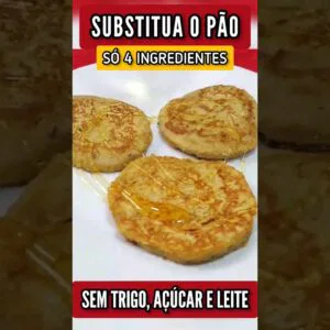 SUBSTITUA O PÃO! Só 4 INGREDIENTES - Sem Trigo, Açúcar e Leite - Simples e Saudável