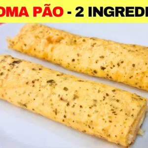 ZERO CARBOIDRATOS! Substitua o Pão com 2 INGREDIENTES, SEM FARINHA, + PROTEÍNAS, Fácil e Rápido