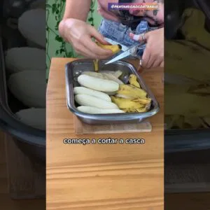 Sempre use a casca da banana assim! É tão saudável! Nunca imaginei ser possível!