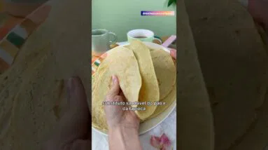 Melhor que tapioca, só dois ingredientes! Muito mais saudável!