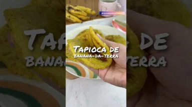 Tapioca feita de banana! Só um ingrediente! Descubra o segredo!