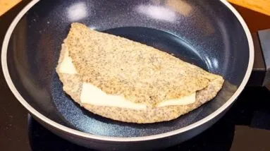 SUBSTITUA O PÃO! Só 3 INGREDIENTES, Saudável, BAIXA EM CARBOIDRATOS, Poucas Calorias, Fácil e Rápida