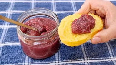 Geleia SEM AÇÚCAR Deliciosa, Só Fruta, Poucas Calorias e Anti-inflamatória - 100% Natural!