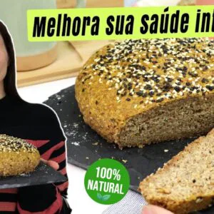 O melhor pão para seu intestino e diabetes! Fácil, este pão de linhaça lowcarb vai te surpreender!