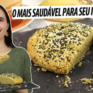 Descobri o melhor pão para seu intestino! Ele é prebiótico, sem glúten e é fácil para o lanche!