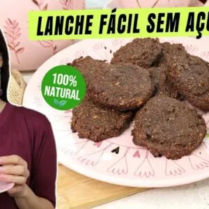 Não tem igual! lanche saudável de chocolate sem açúcar! Delicioso e fácil para o lanche!