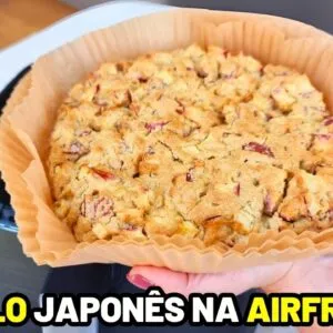 BOLO de Maçã JAPONÊS na AIR FRYER - Sem Glúten e Sem Açúcar - É INCRÍVEL!