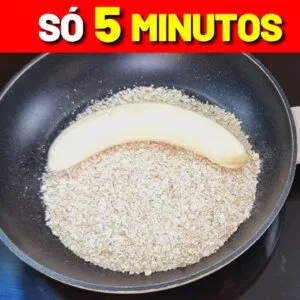 Se tem AVEIA e BANANA prepara esse CAFÉ DA MANHÃ delicioso em 5 minutos