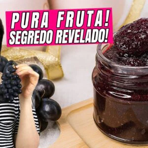 Parece industrial, mas é só fruta! A geleia mais saudável que já fiz 🍇