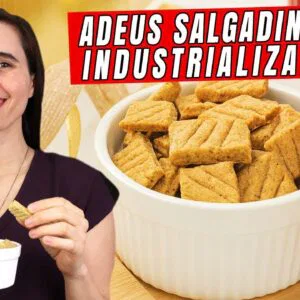 Parece salgadinho… mas é só aveia e cebola! Crocante e natural! SEM NADA INDUSTRIALIZADO