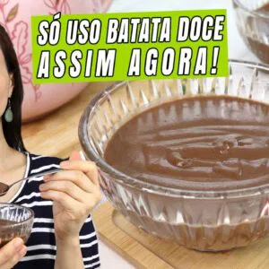 Você nunca VIU pudim assim! Ninguém acredita que tem batata doce e é sem açúcar!