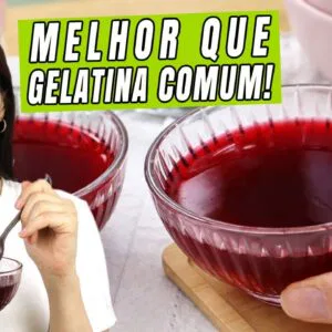 Gelatina VEGANA que estimula COLÁGENO. Viciou aqui em casa! Zero açúcar!