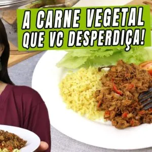 “Você joga isso fora… e vira a carne vegetal mais saudável que já fiz! 😱!