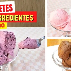 3 SORVETES CREMOSOS de 3 INGREDIENTES - SEM AÇÚCAR, Leves, Rápidos e Saudáveis!