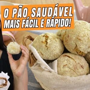 Descobri o pão MAIS saudável e fácil de fazer! É sem glúten, integral e fica pronto rapidinho!