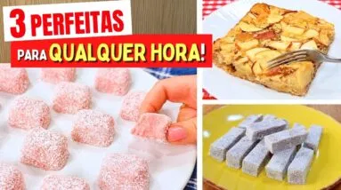 3 RECEITAS COM FRUTA IMPERDÍVEIS: Fáceis, Rápidas, Saudáveis e Perfeitas para Qualquer Hora!