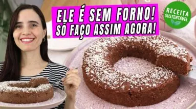 Você nunca VIU BOLO assim! Ninguém acredita que vai batata doce e É SEM FORNO!