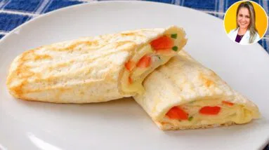 SUBSTITUA O PÃO! Só 3 INGREDIENTES, ZERO CARBOIDRATOS, Muita Proteína e Sem Farinha - Delicioso!